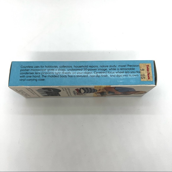 VTG Radio Shack Micronta Illuminated 30X Microscope No. 63-850 New In Box NOS. - Picture 2 of 8